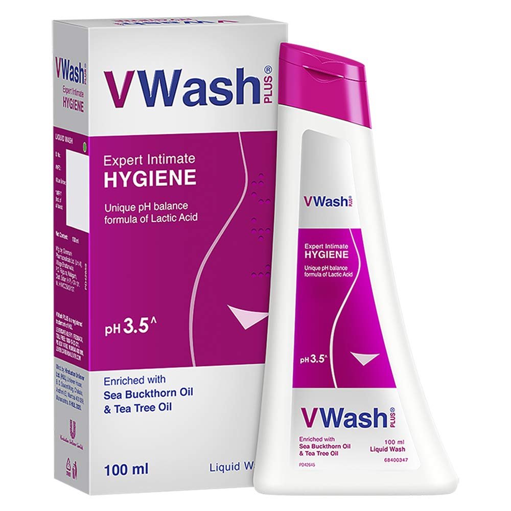 Version 1.0.0 VWash Plus Expert Intimate Hygiene, 100ml, Hygiene Wash for Women, Vaginal Wash, Prevents Itching, Irritation & Dryness, Suitable For All Skin Types - Image 1