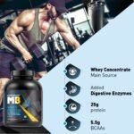 MuscleBlaze 100% Whey Protein, Ultra Premium Blend with Whey Protein 2Kg - Image 4
