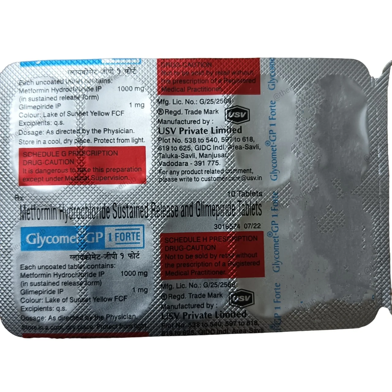 Glycomet-GP-1-Forte-Tablet1 glycomet gp1 forte - Image 1
